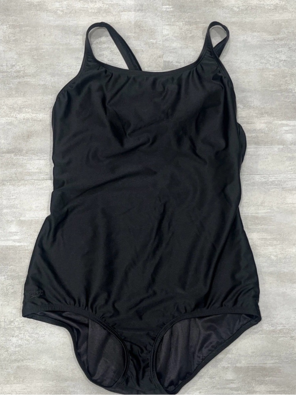 SPEEDO One Piece Competitive Swimsuit Black Women's Size 16
